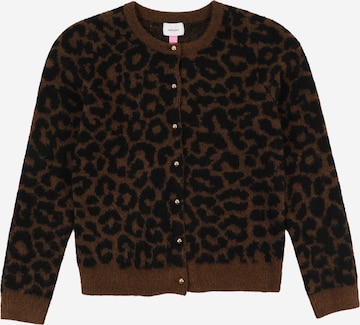 Vero Moda Girl Neuletakki 'VMNEWKAI' värissä ruskea: etupuoli