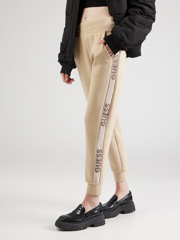 GUESS Конический (Tapered) Штаны в Серый: спереди