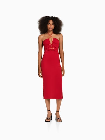 Bershka Letní šaty – červená
