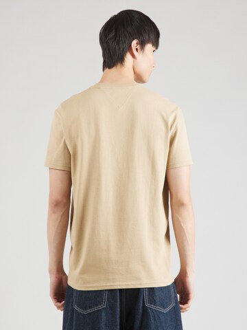 Tommy Jeans Tričko – béžová