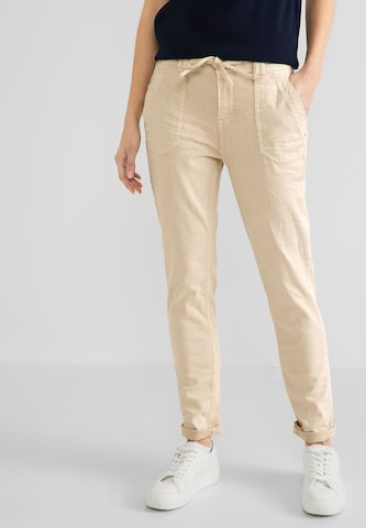 STREET ONE - Slimfit Vaquero 'Bonny' en beige: frente