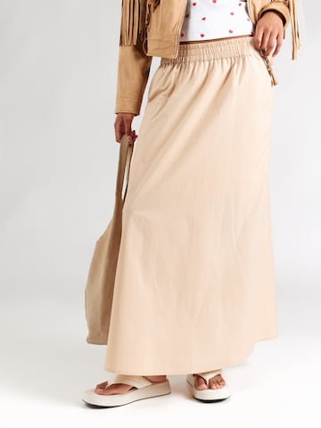 Jupe 'JUNY' NÜMPH en marron : devant