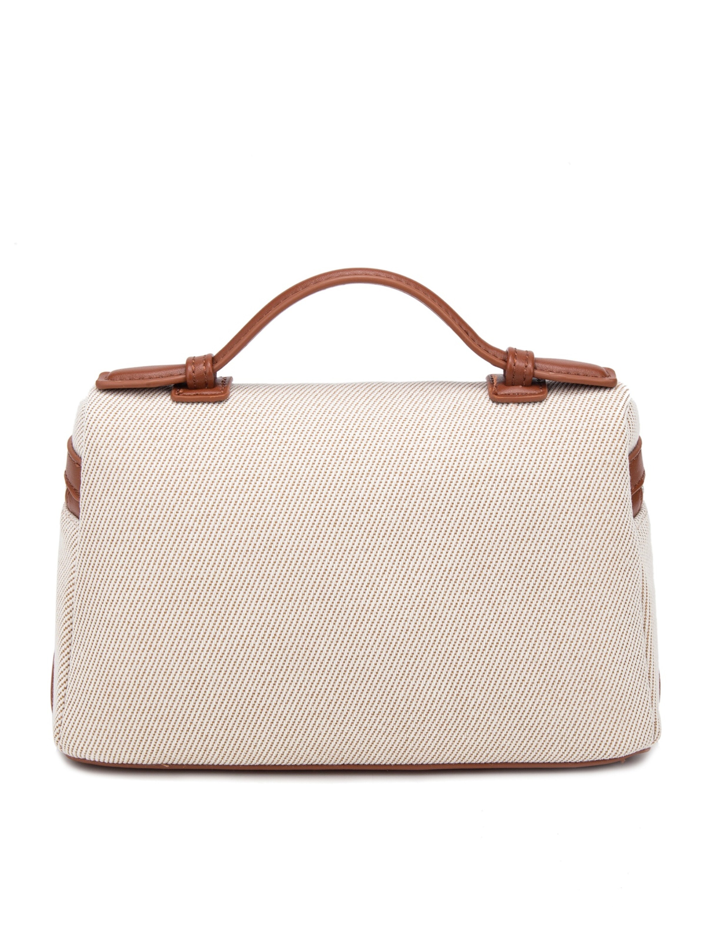 Borsa a tracolla 'Borsa a Mano Strutturata Diana & Co Firenze con Tracolla Regolabile e Dettagli Ecopelle' di Diana&Co. in marrone