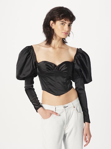 Misspap Blouse in Black: front