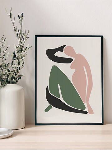 Liv Corday Image 'Pink and Green Figure' in Black