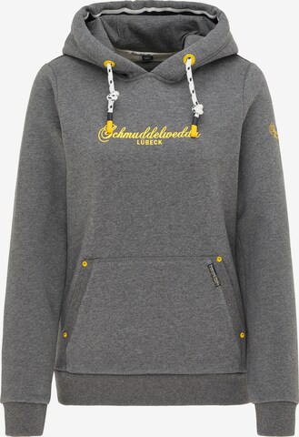 Schmuddelwedda Sweatshirt 'Lübeck' in Grey: front