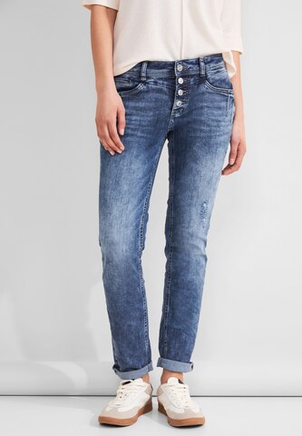 STREET ONE Slimfit Jeans in Blau