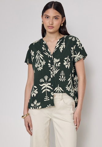 Street One Studio Blouse in Green: front