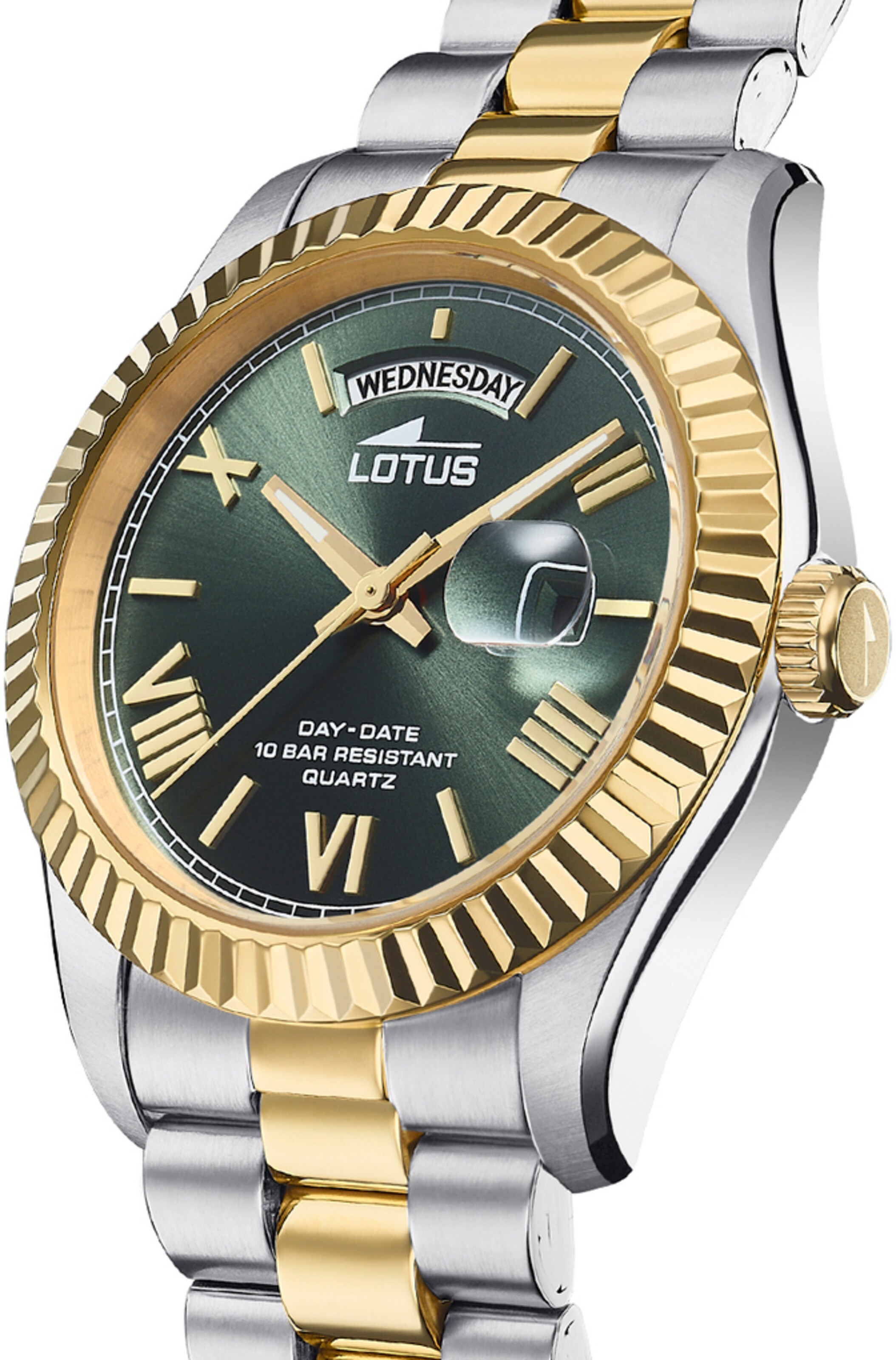 Lotus Analog Watch in Gold