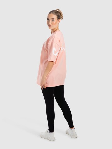 T-Shirt ' Liquid Brail ' Smilodox en rose
