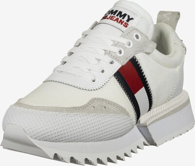Tommy Jeans Låg sneaker i mörkbeige / nattblå / röd / vit, Produktvy