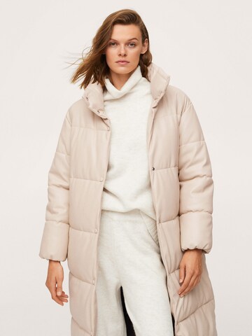 MANGO Winter Coat 'FLIPPER' in White