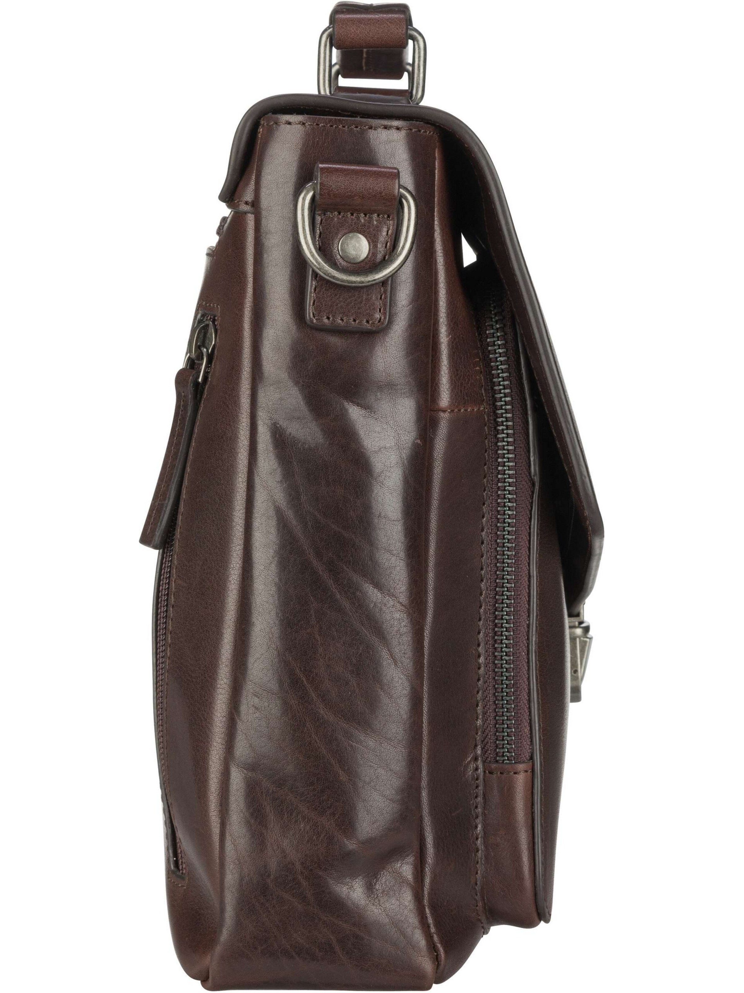 LEONHARD HEYDEN Document Bag in Brown