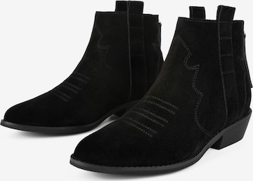 L37 HANDMADE SHOES Ankle Boots 'FLASHBACK' in Schwarz: Vorderseite