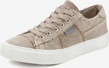 Baskets basses Elbsand en gris : devant
