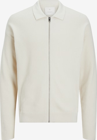 JACK & JONES Knit Cardigan 'SPRING' in Beige: front