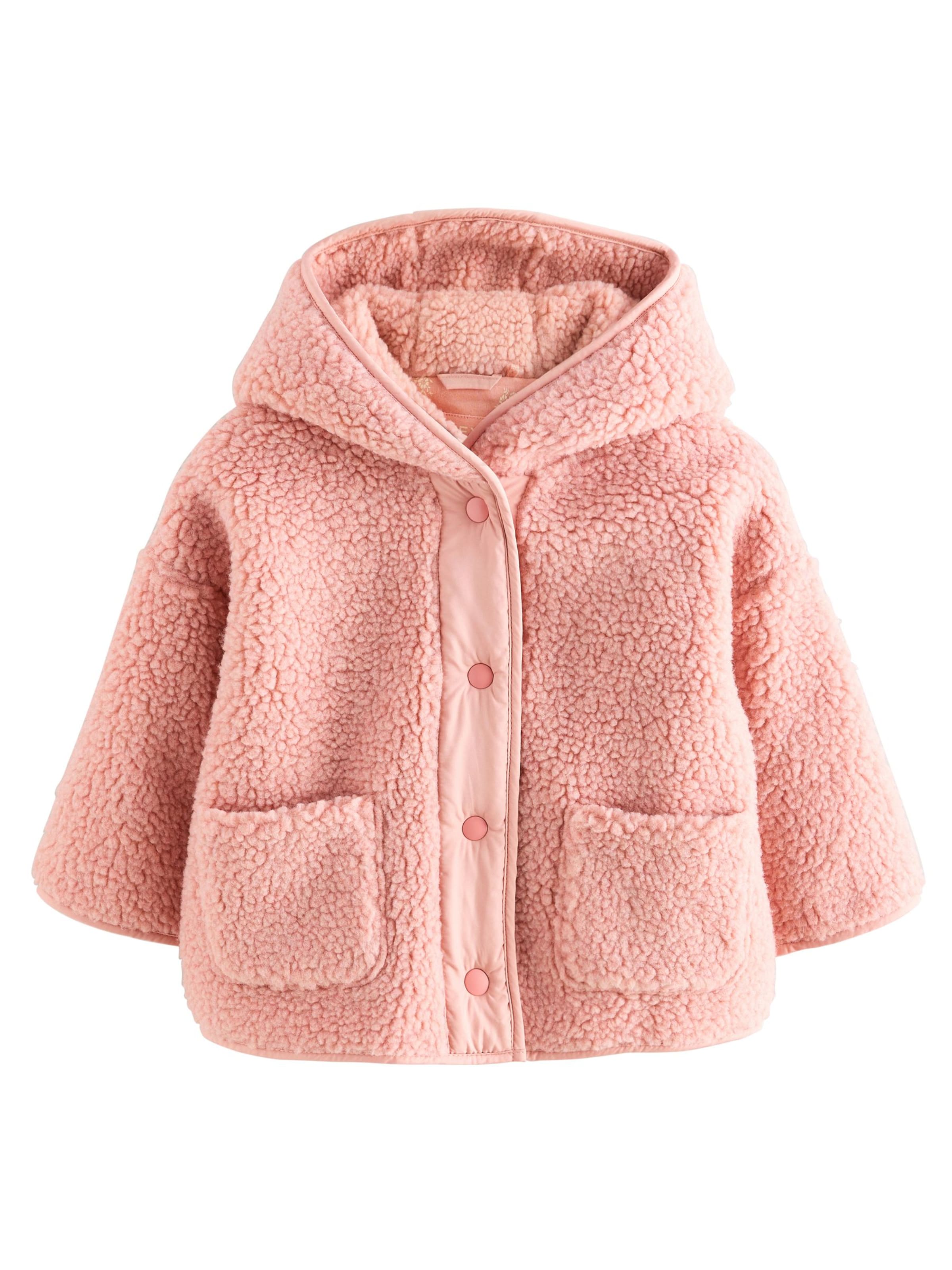 Next Поларено яке &#x27;Popper&#x27; в розово: отпред