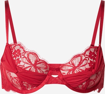 Hunkemöller T-Shirt Rintaliivi 'Marianna' värissä punainen: etupuoli