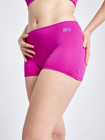 SPORTKIND Skinny Sportbroek 'Short Tights' in Lila