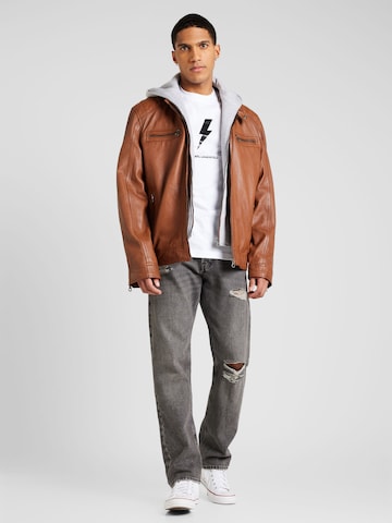 juoda JACK & JONES Laisvas Džinsai 'CHRIS'