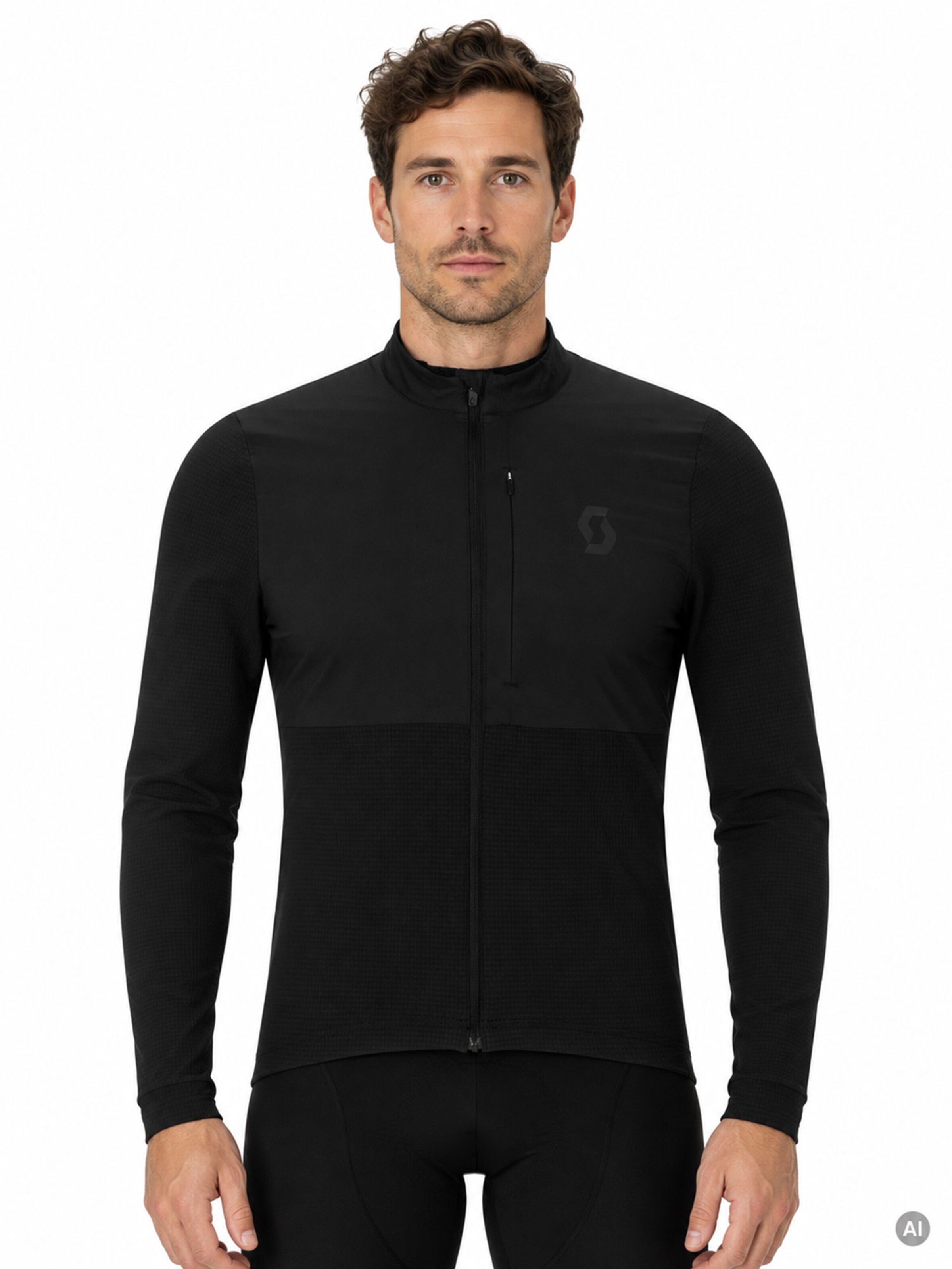 SCOTT Performance Shirt 'Jersey Endurance Warm LS' in Black