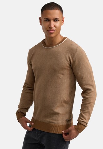 INDICODE JEANS Sweater in Brown