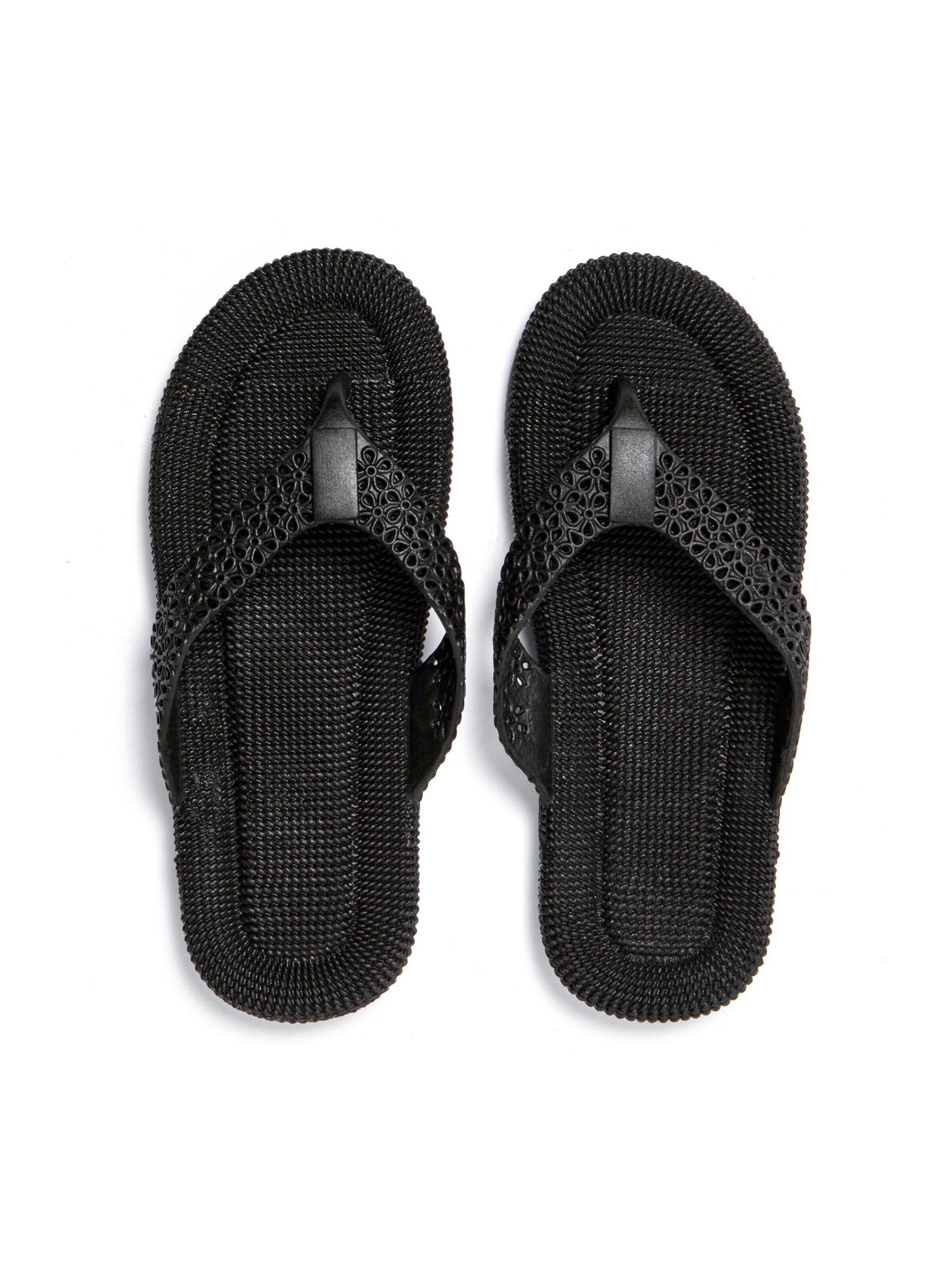 Brasileras T-Bar Sandals 'Flopee' in Black
