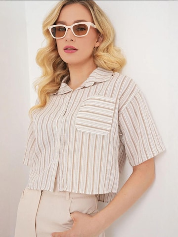 Bigdart Bluse in Beige