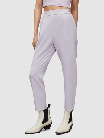 AllSaints Regular Pleat-front trousers 'ALEIDA' in Purple
