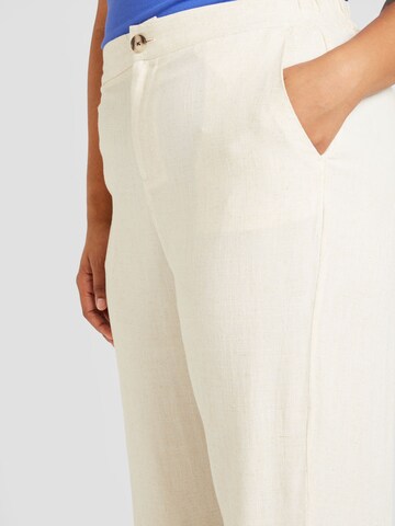 ONLY Carmakoma Wide leg Byxa i beige