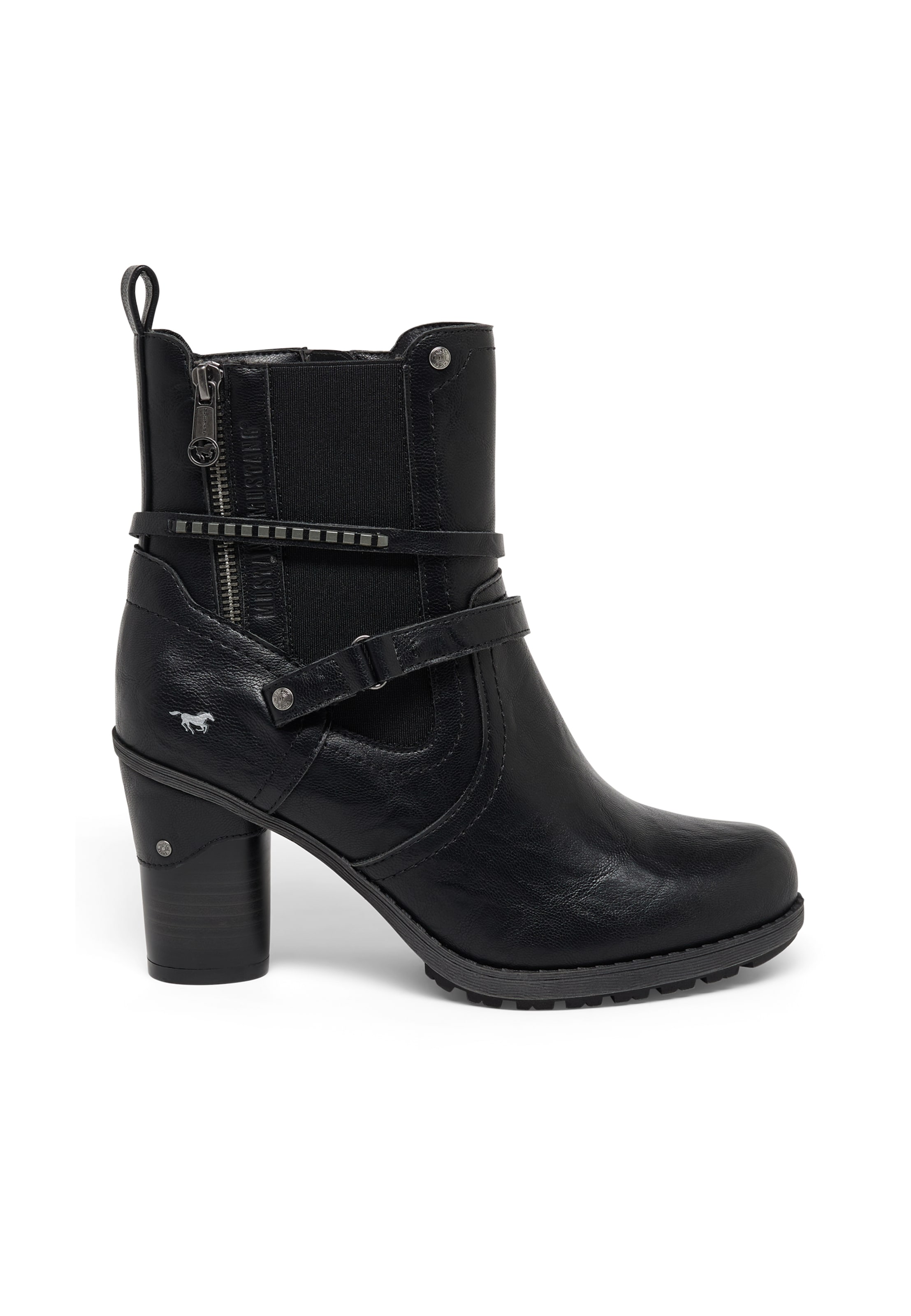 MUSTANG Stiefelette 'Palma' in Schwarz: Vorderseite