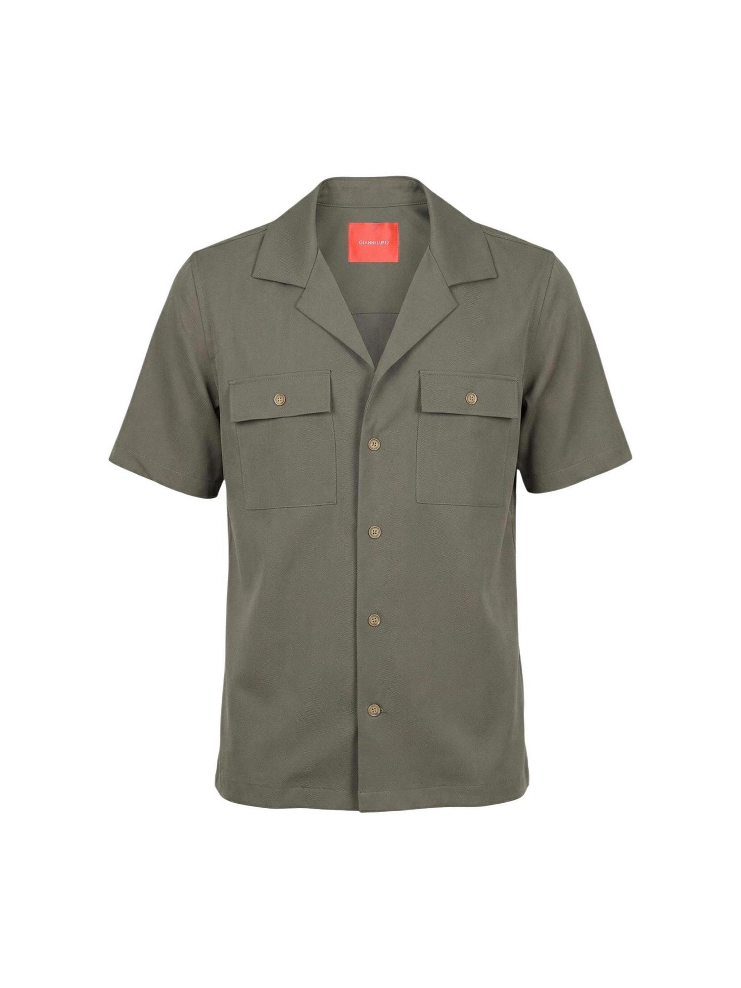 Camicia di Gianni Lupo in verde: frontale
