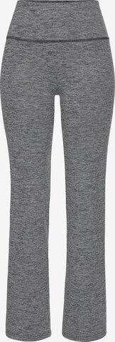 LASCANA ACTIVE Flared Workout Pants in Grey: front