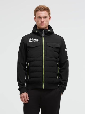 CAMP DAVID Winter Jacket in Black: front