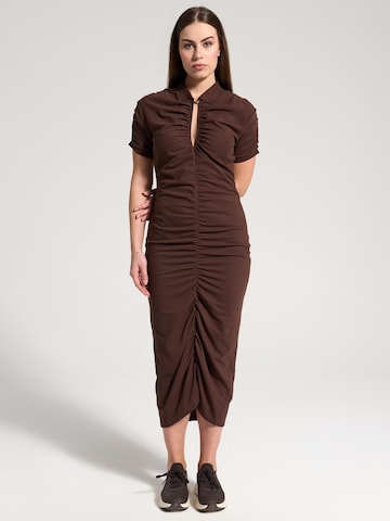 NOWIHT Dress 'Delphine' in Brown