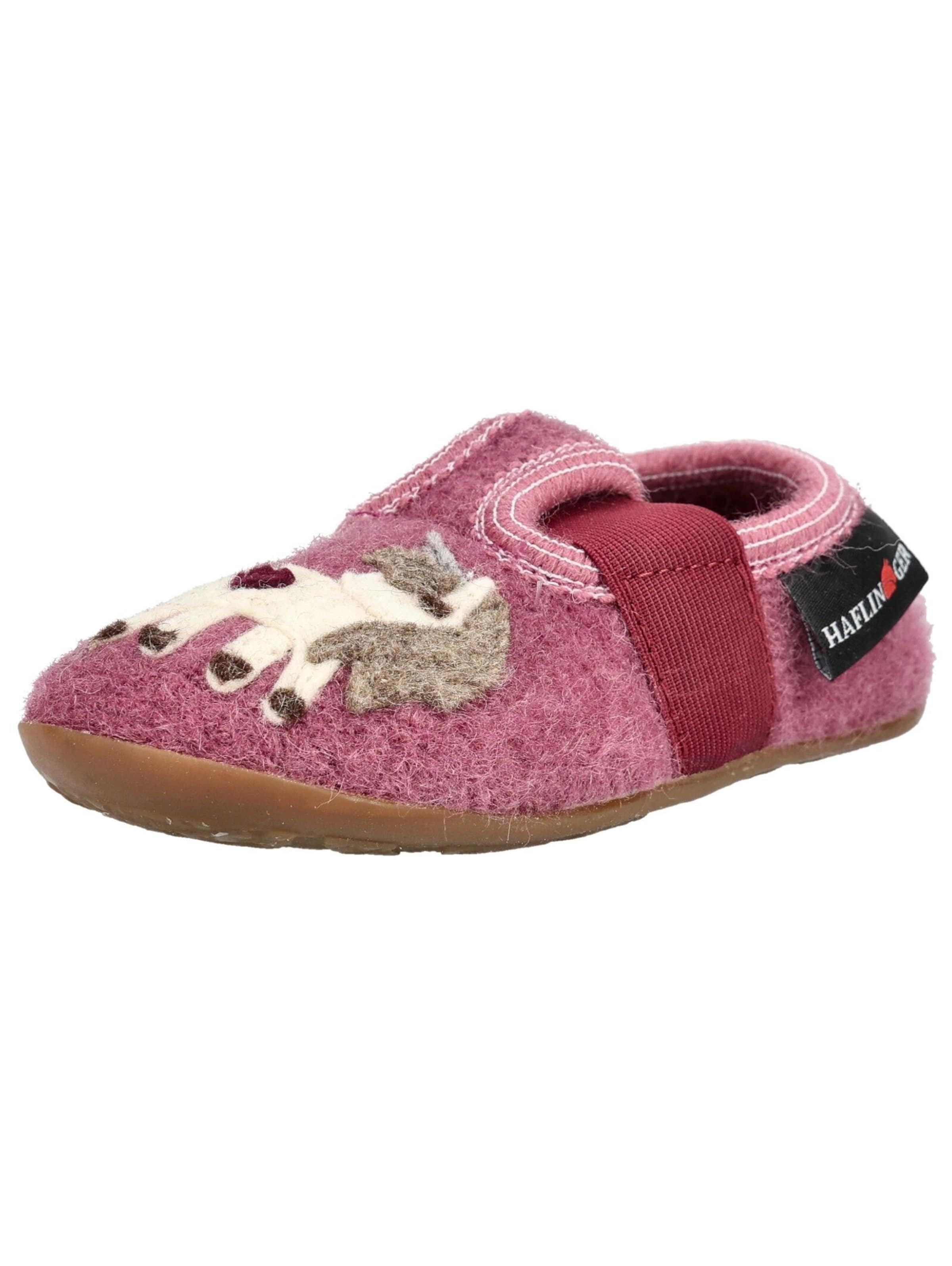 HAFLINGER Hausschuh in Pink: Vorderseite