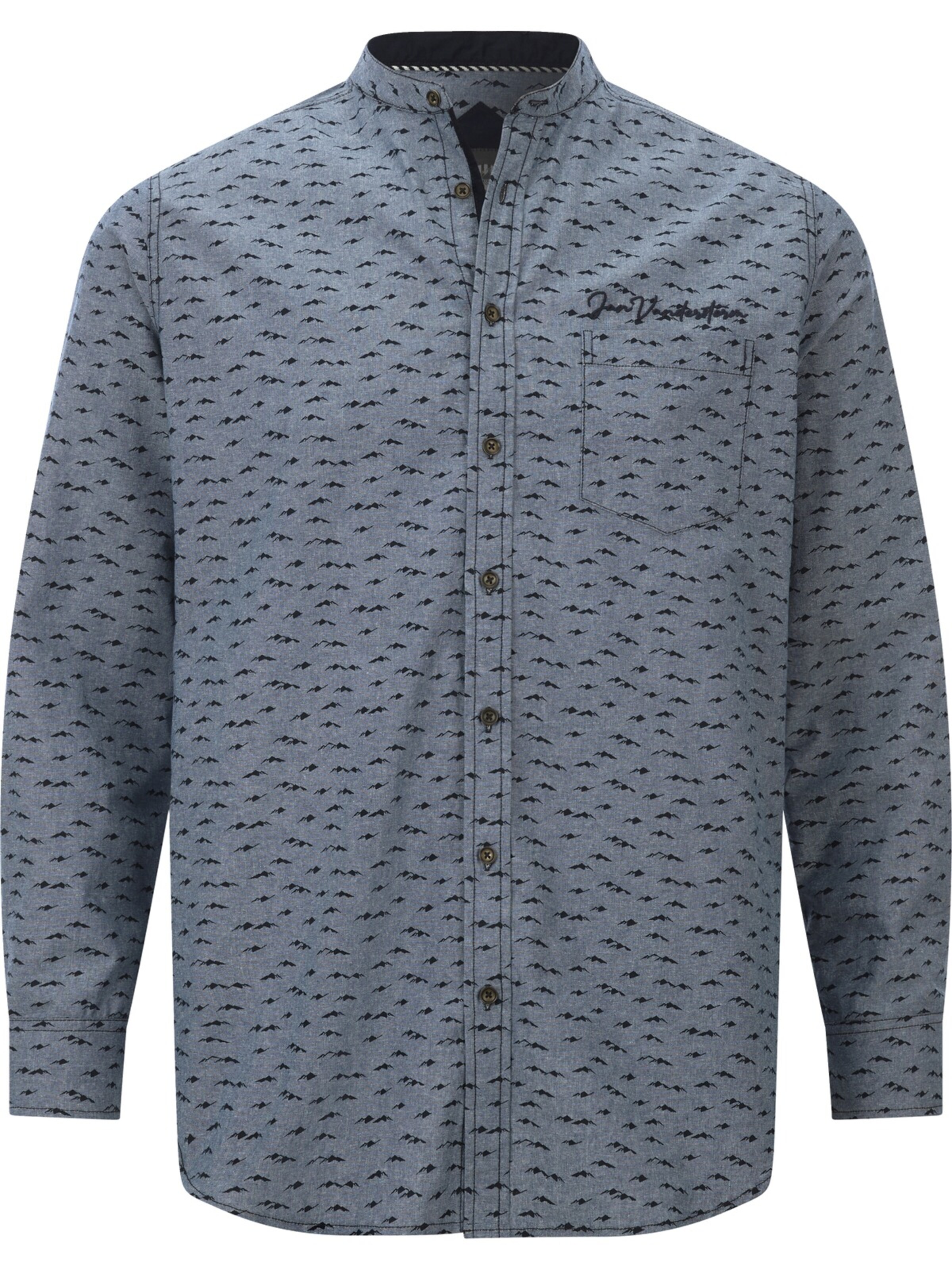 Jan Vanderstorm Comfort Fit Hemd 'Leifbjorn' in Blau: Vorderseite