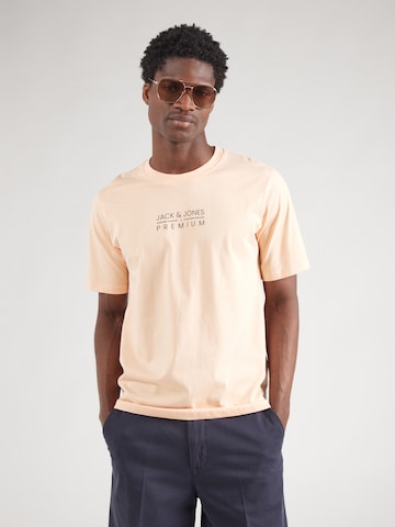 Jack & Jones Premium T-Shirt 'JPRBLUATLAS' in Pink: Vorderseite