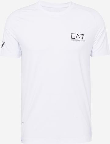EA7 Emporio ArmaniTehnička sportska majica - bijela boja: prednji dio