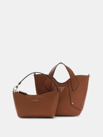 Sac à bandoulière GUESS en marron : devant