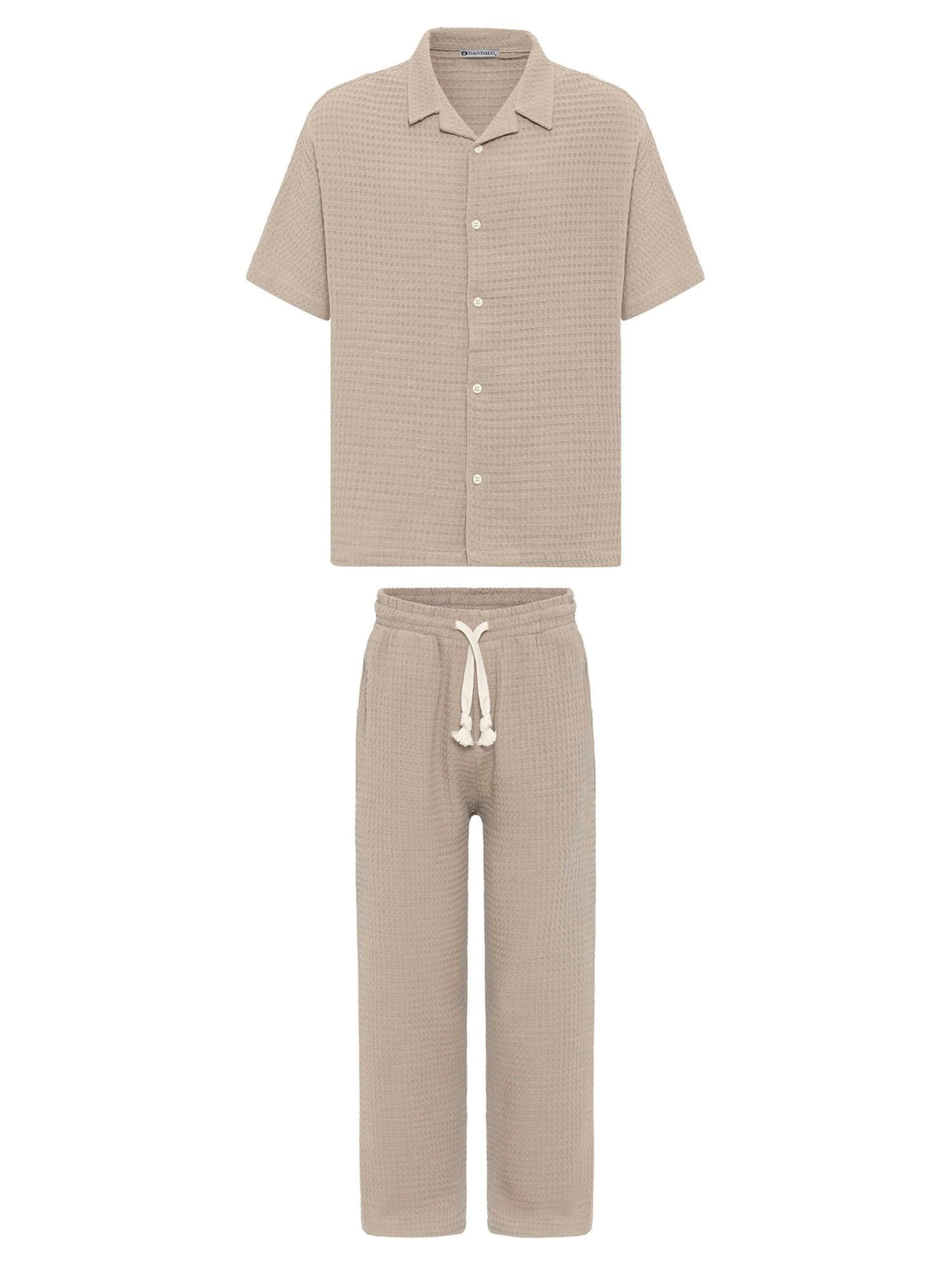 Dandalo Jogginganzug in Beige: Vorderseite