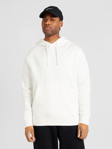 Nike Sportswear Regular fit Sweatshirt 'Club Fleece' in Beige: voorkant