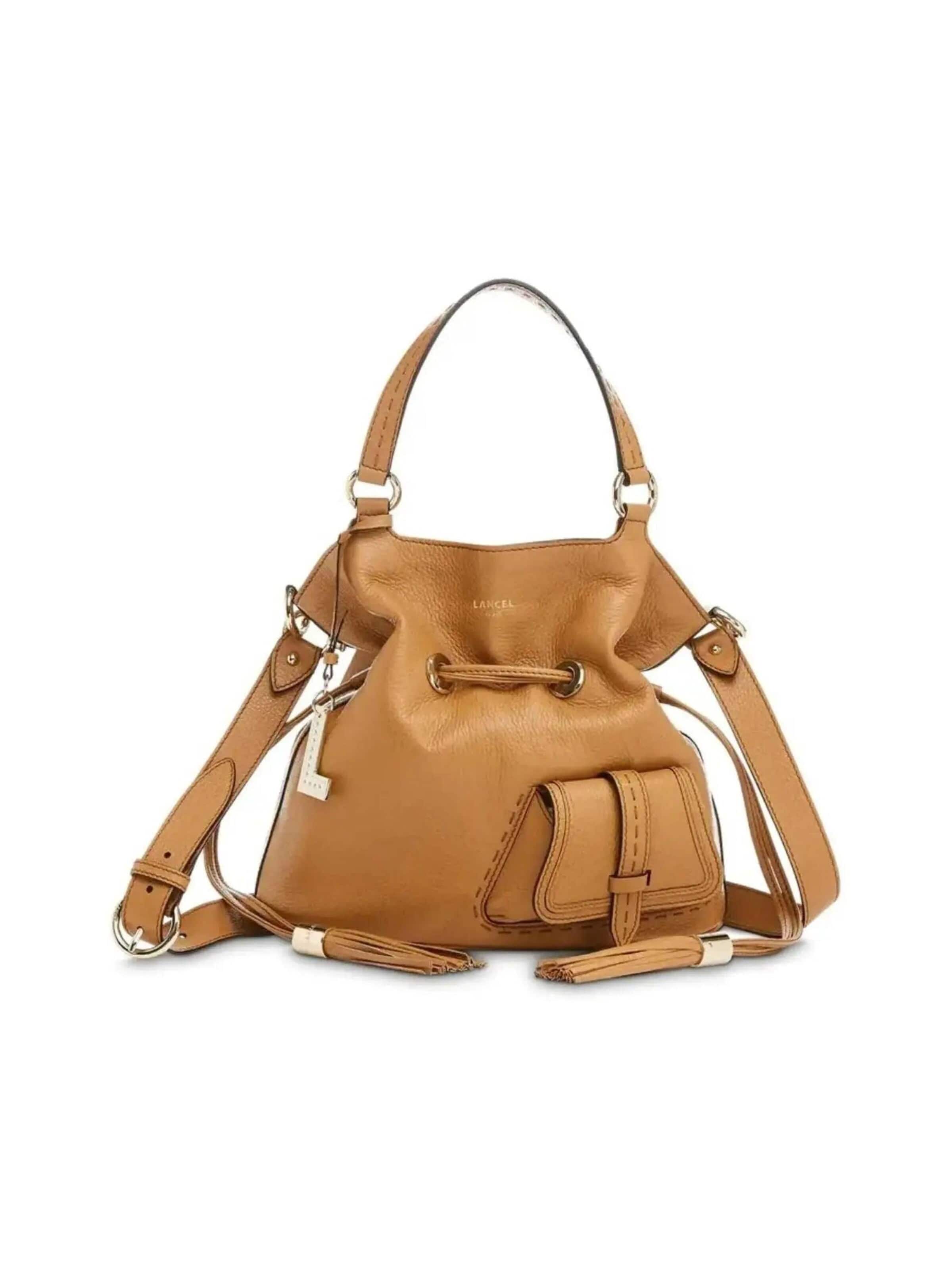 Lancel Handbag in Brown: front