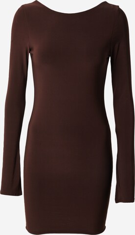 Misspap Dress in Brown: front