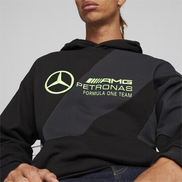 PUMA Sportsweatshirt 'Mercedes-AMG Petronas' in Zwart