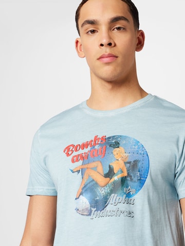 T-Shirt ALPHA INDUSTRIES en bleu