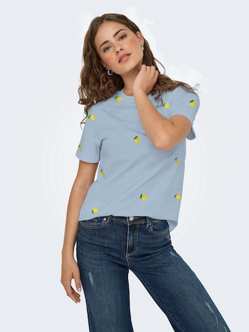 ONLY T-Shirt 'ONLKETTY' in Blau: Vorderseite