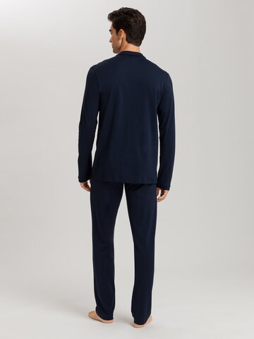Hanro Pajamas long ' Day & Night ' in Blue