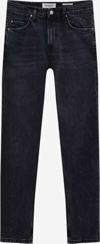 Pull&Bear Regular Jeans in Zwart: voorkant