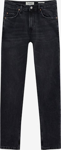 Pull&Bear Regular Jeans in Black: front